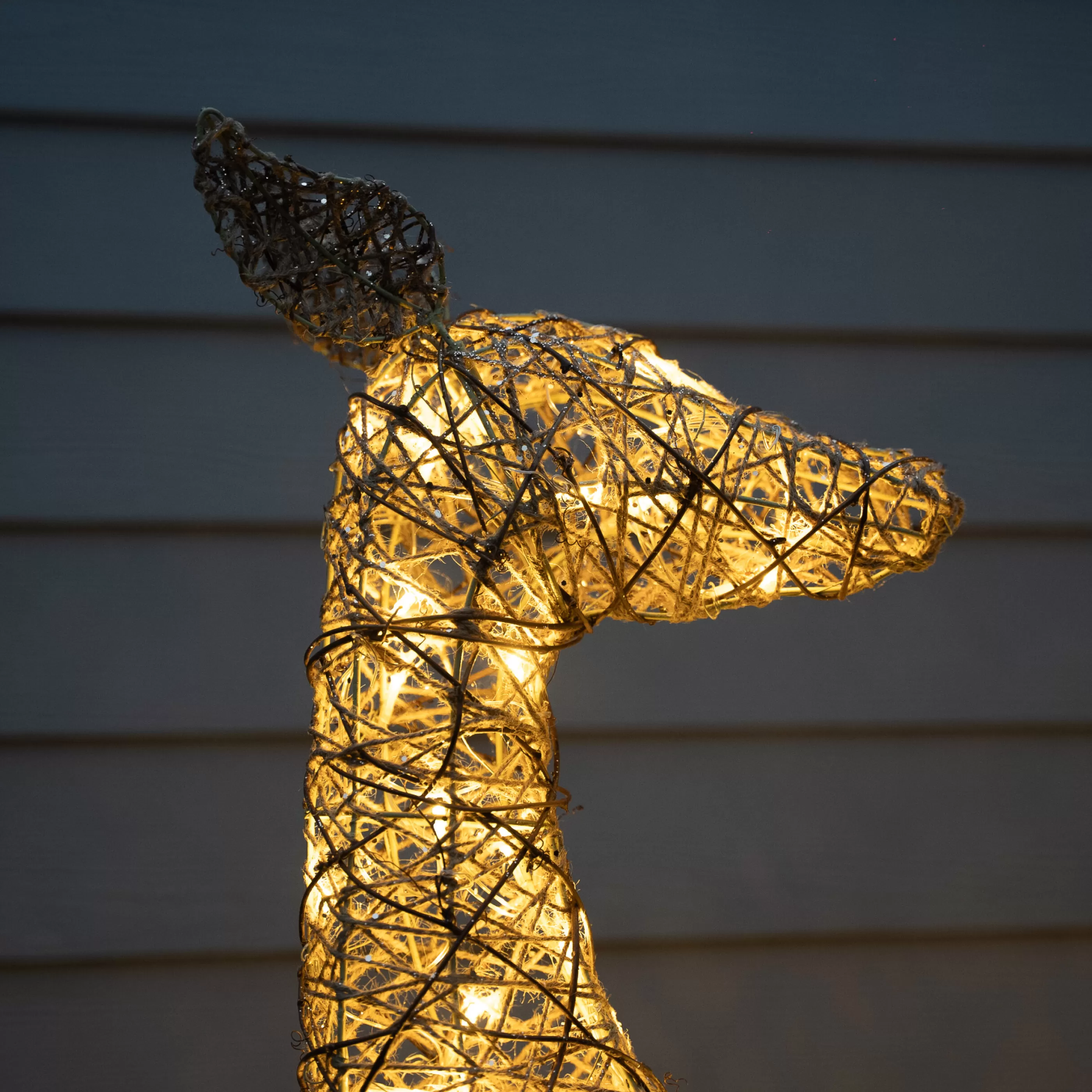 110Cm Gold Glitter Reindeer With 70 Warm White Led Lights*Christmas Land Flash Sale