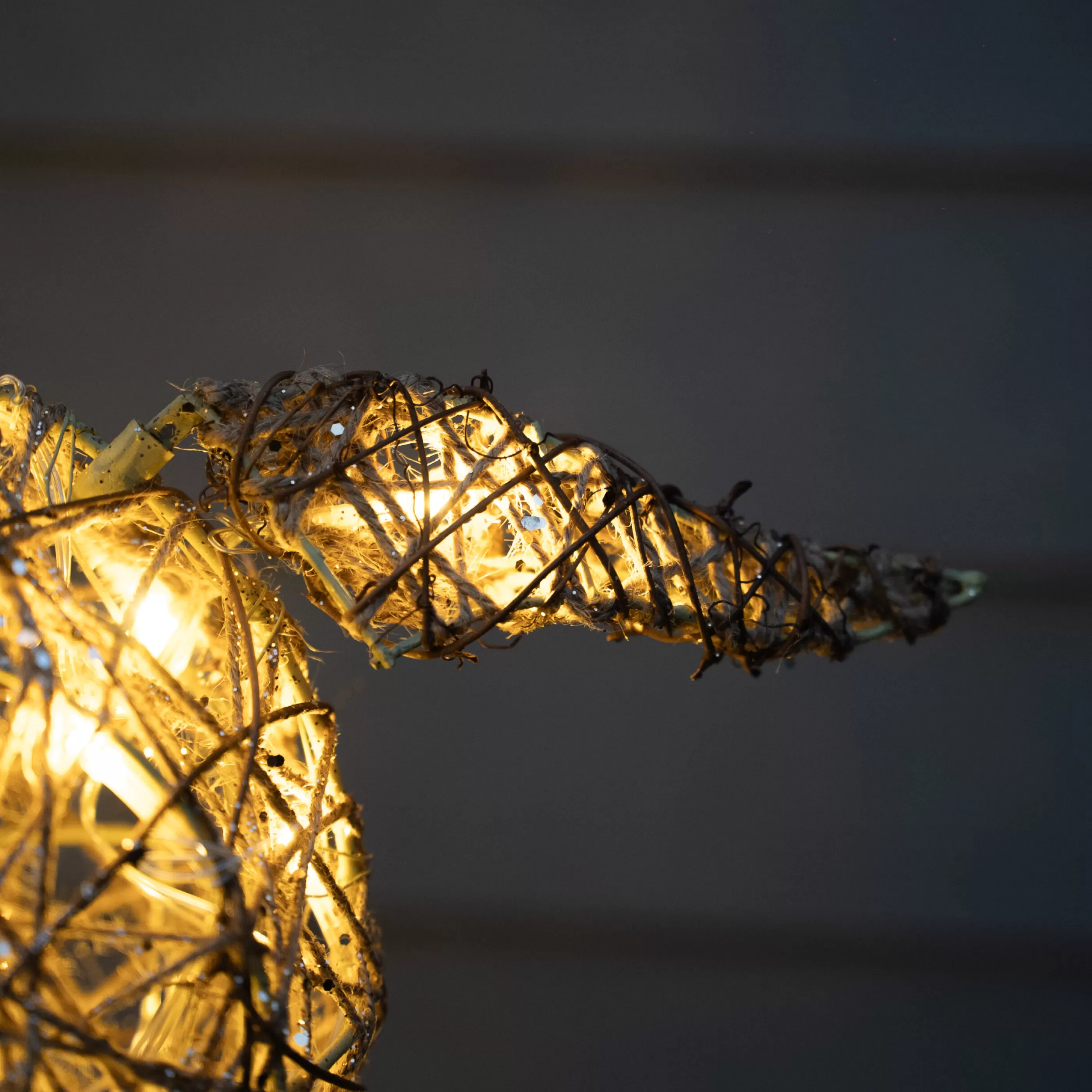 130Cm Gold Glitter Reindeer With 80 Warm White Led Lights*Christmas Land Clearance