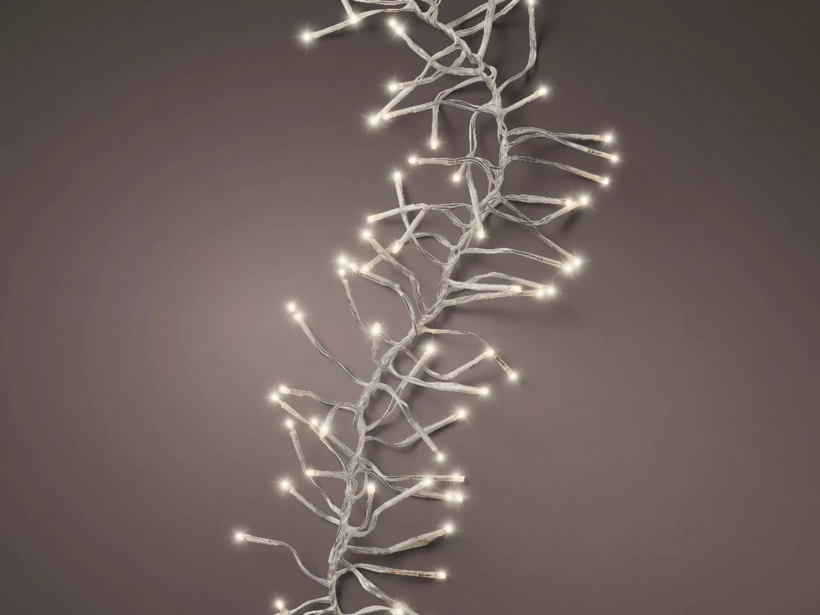 1512 Led Twinkle Cluster Christmas Lights Warm White Transparent Cable*Christmas Land New