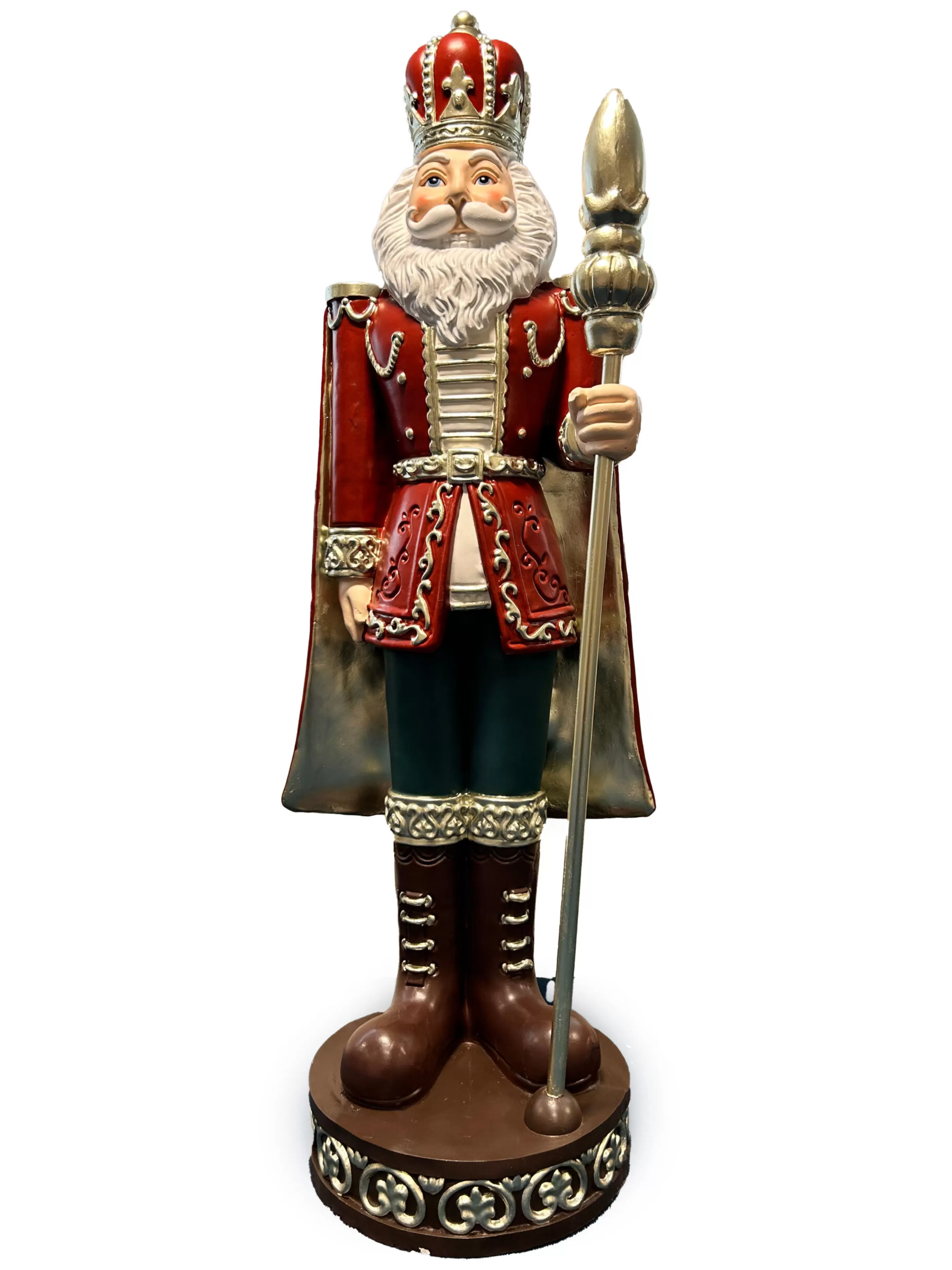 180Cm Nutcracker With Sceptre*Christmas Land Sale