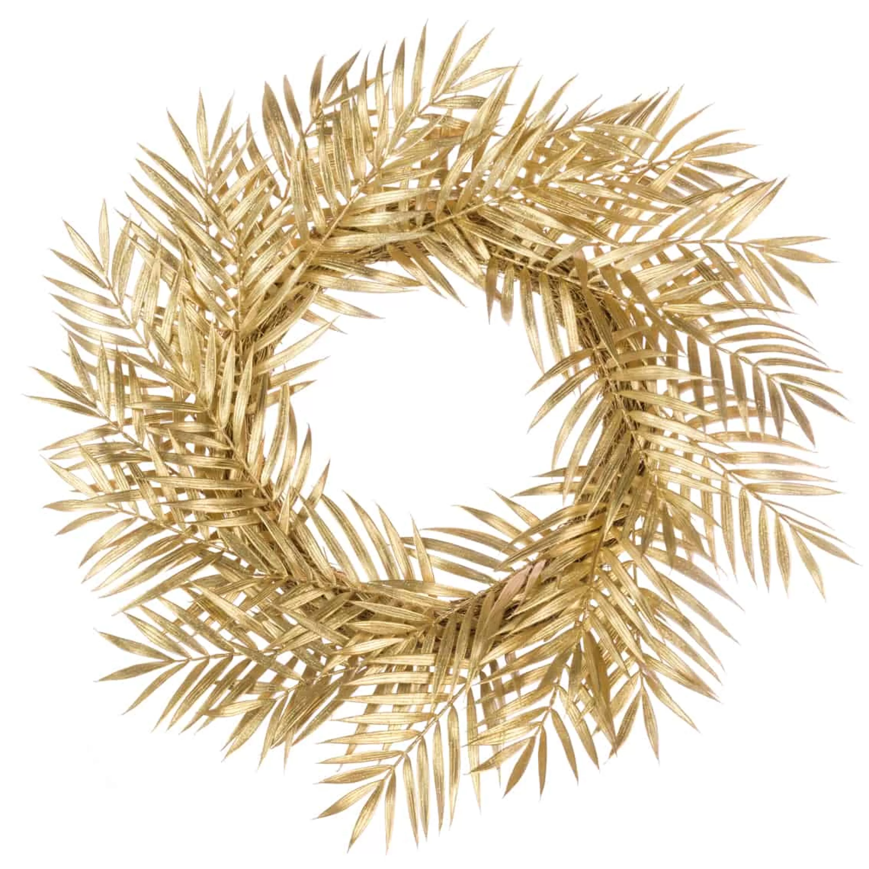 22″ (56Cm) Metallic Gold Fern Christmas Wreath*Christmas Land Store