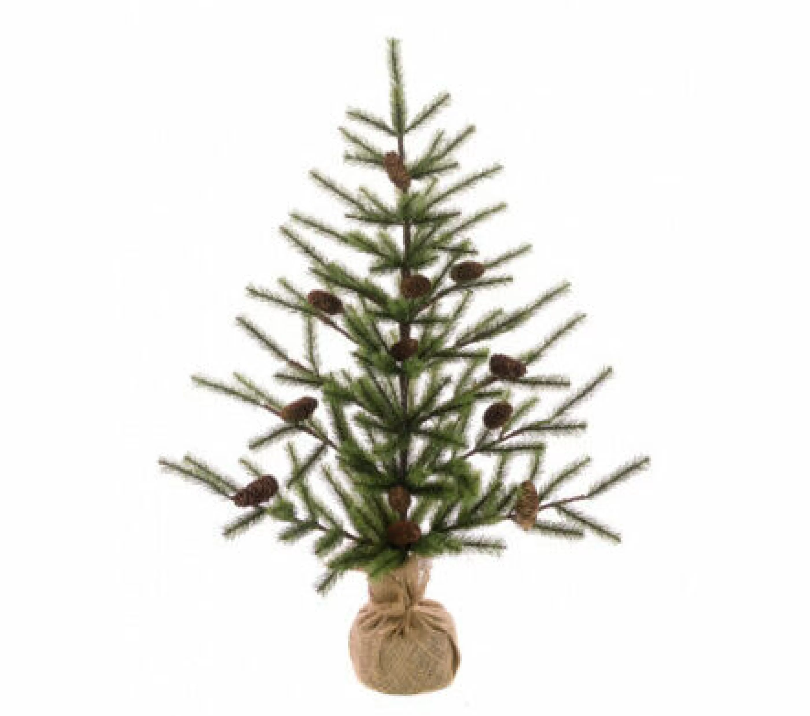 3Ft Mini Artificial Christmas Tree In Burlap*Christmas Land Hot