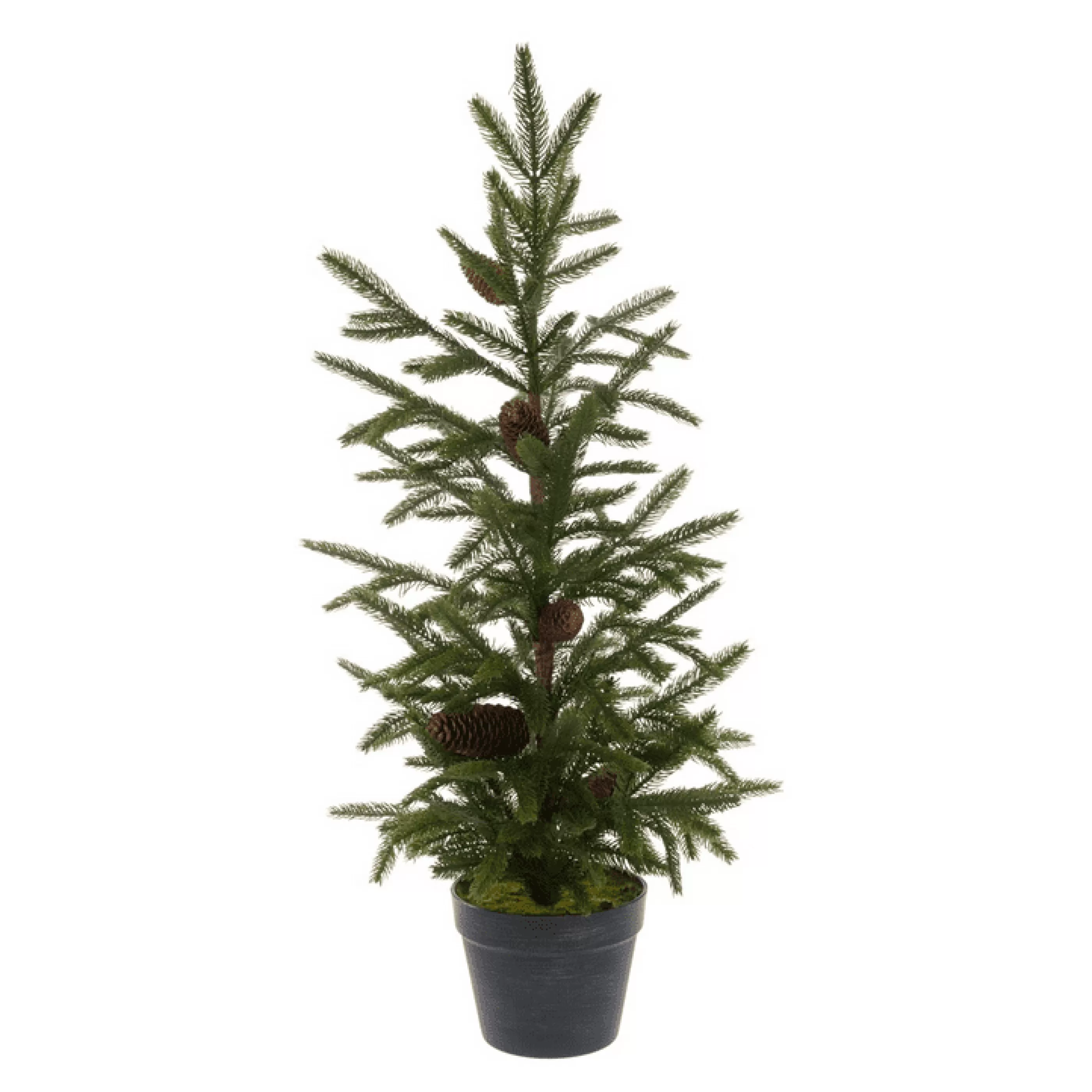 3Ft Potted Luxury Pine Mini Artificial Christmas Tree*Christmas Land Outlet