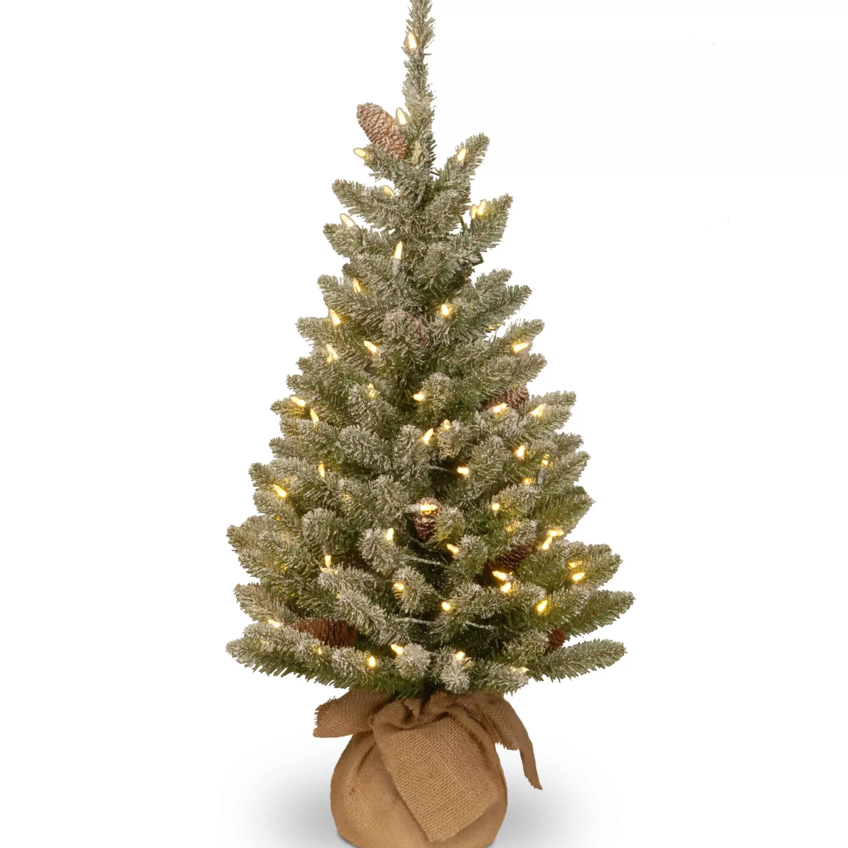 3Ft Snowy Concolor Fir Pre-Lit Artificial Christmas Tree*Christmas Land Best