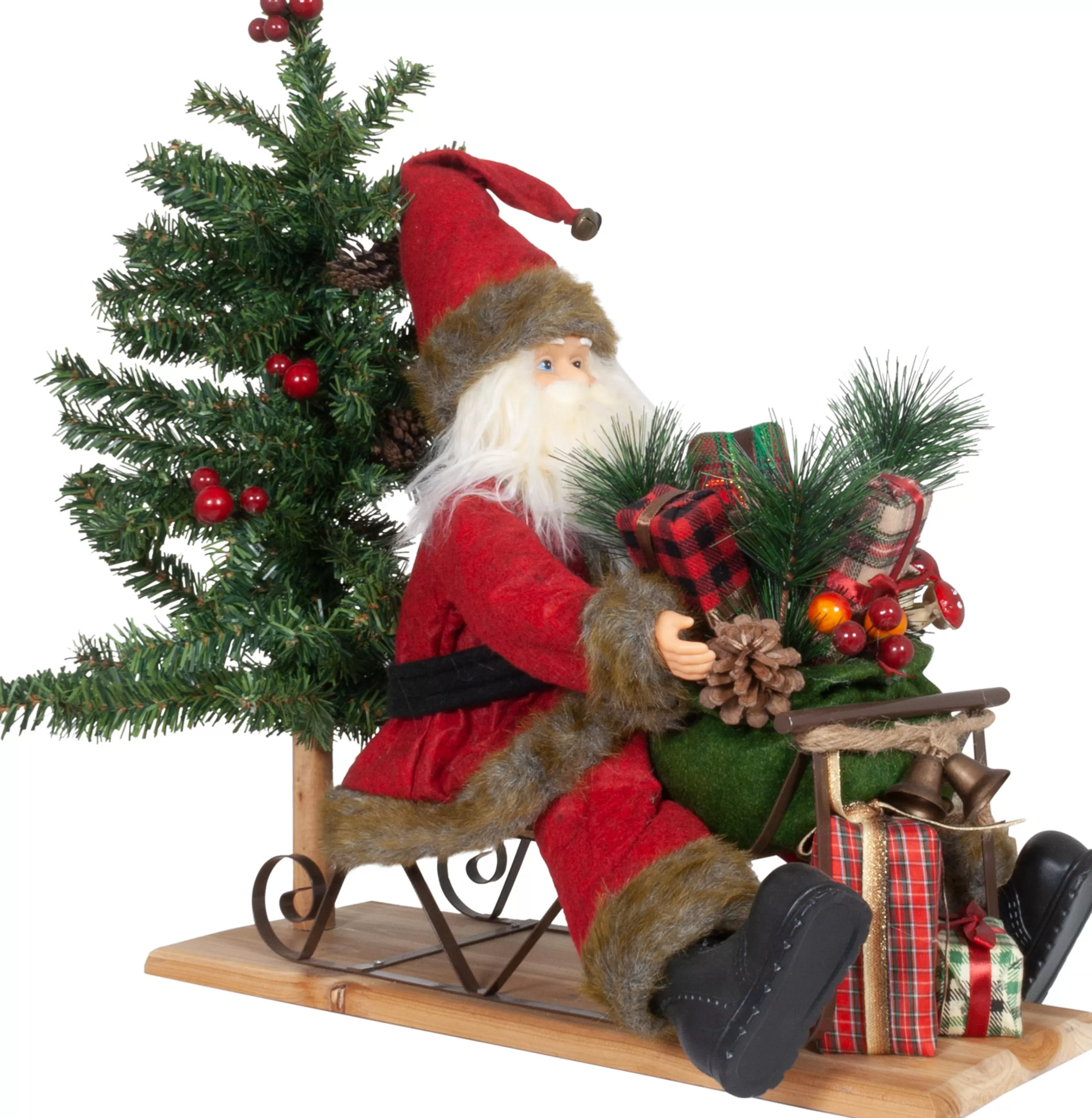 45Cm Santa On Sleigh*Christmas Land Discount