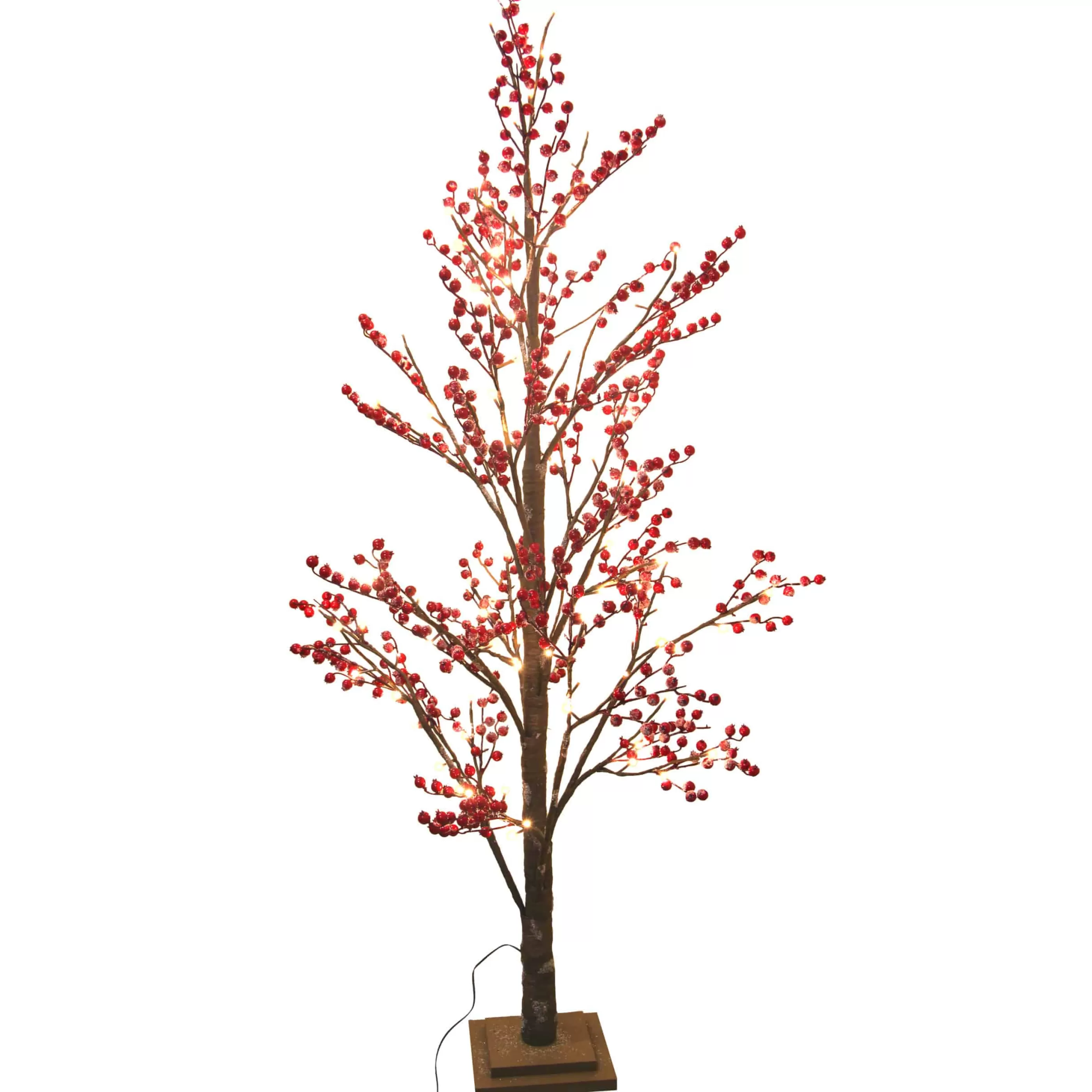 5Ft Led Red Berry Artificial Christmas Tree*Christmas Land Sale