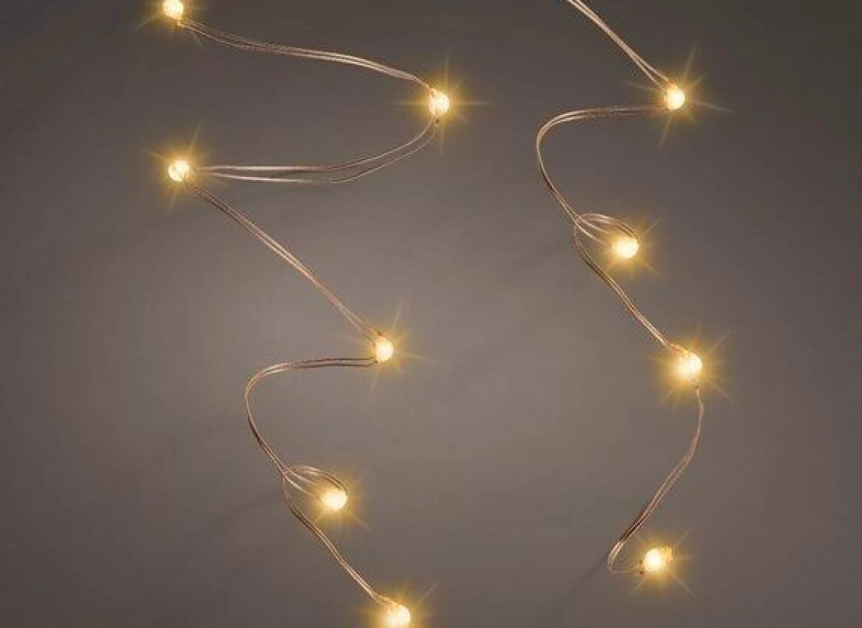 60 Micro Led String Battery Christmas Lights Copper*Christmas Land Fashion