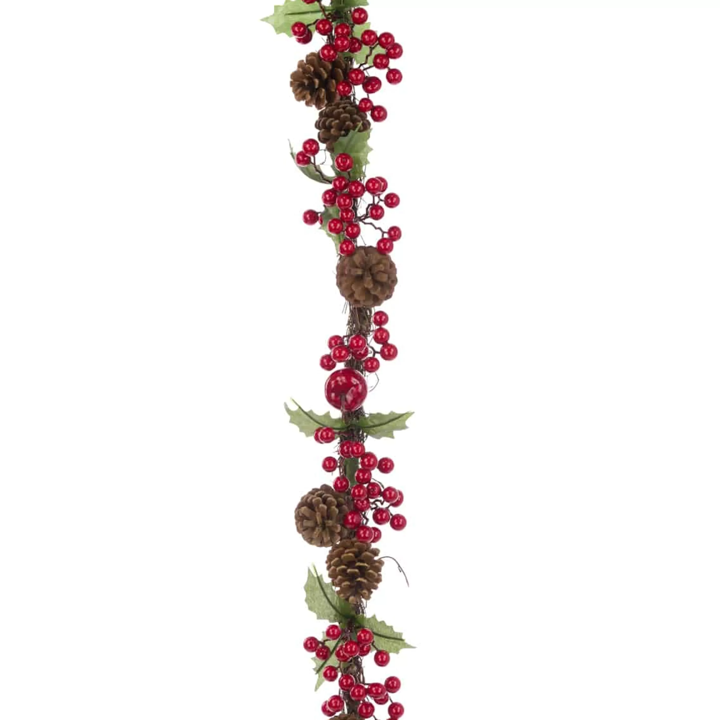 6Ft Berry Pinecone Christmas Garland*Christmas Land Outlet