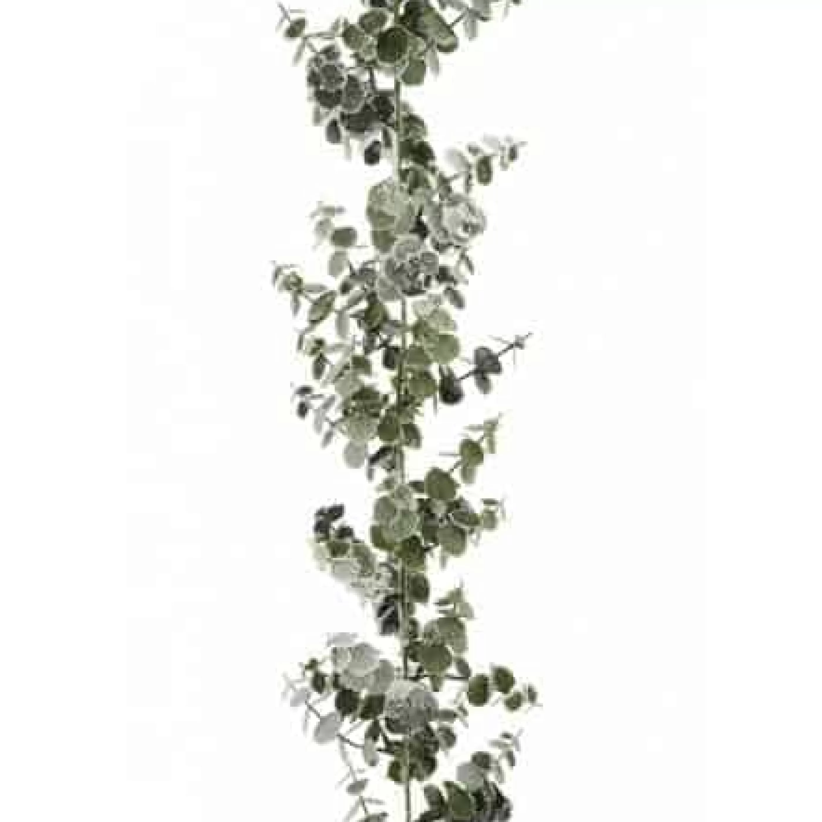 6Ft Snowy Spiral Eucalyptus Christmas Garland*Christmas Land Online