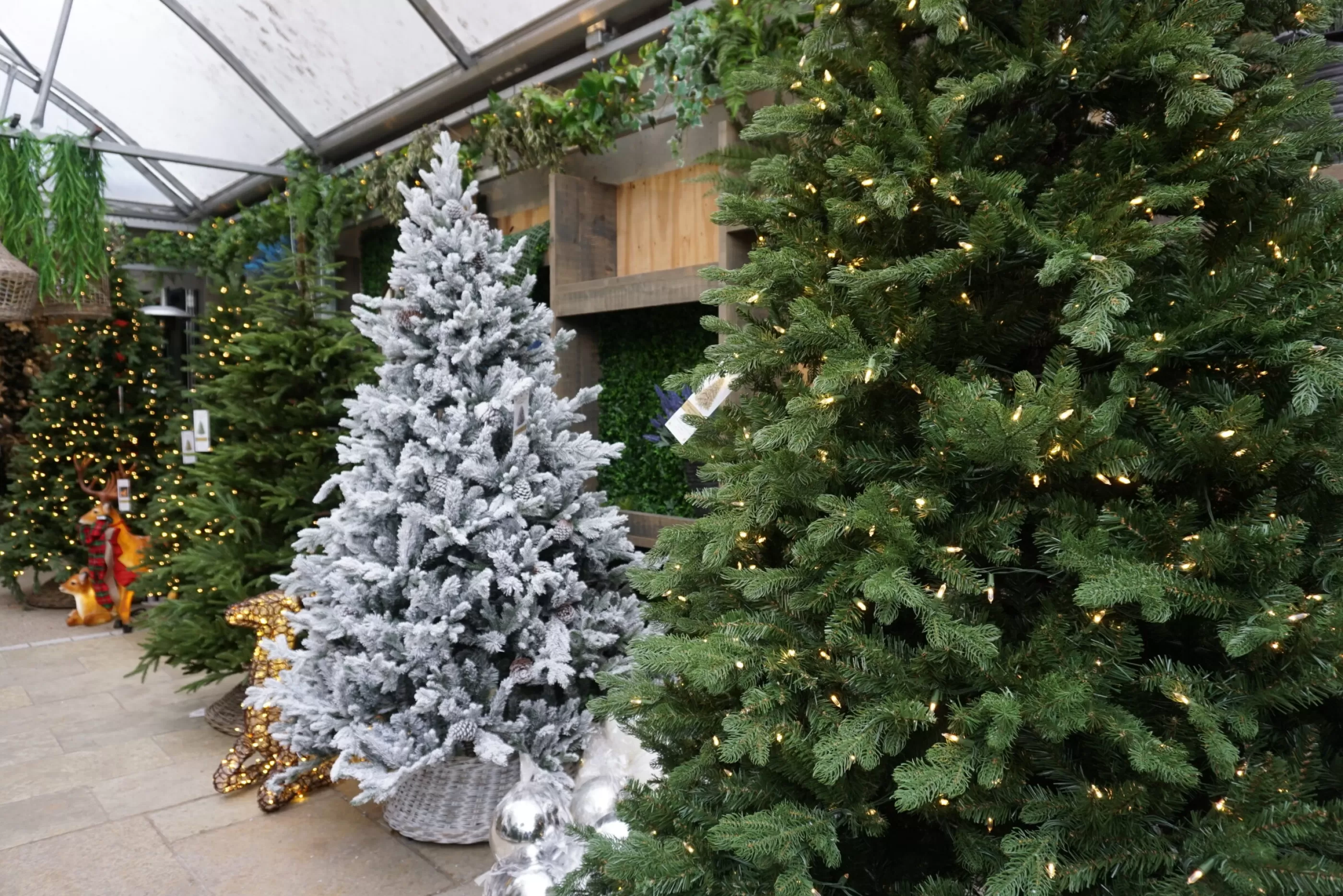 7.5Ft Feel Real Snowy Waterford Pine Artificial Christmas Tree*Christmas Land Clearance