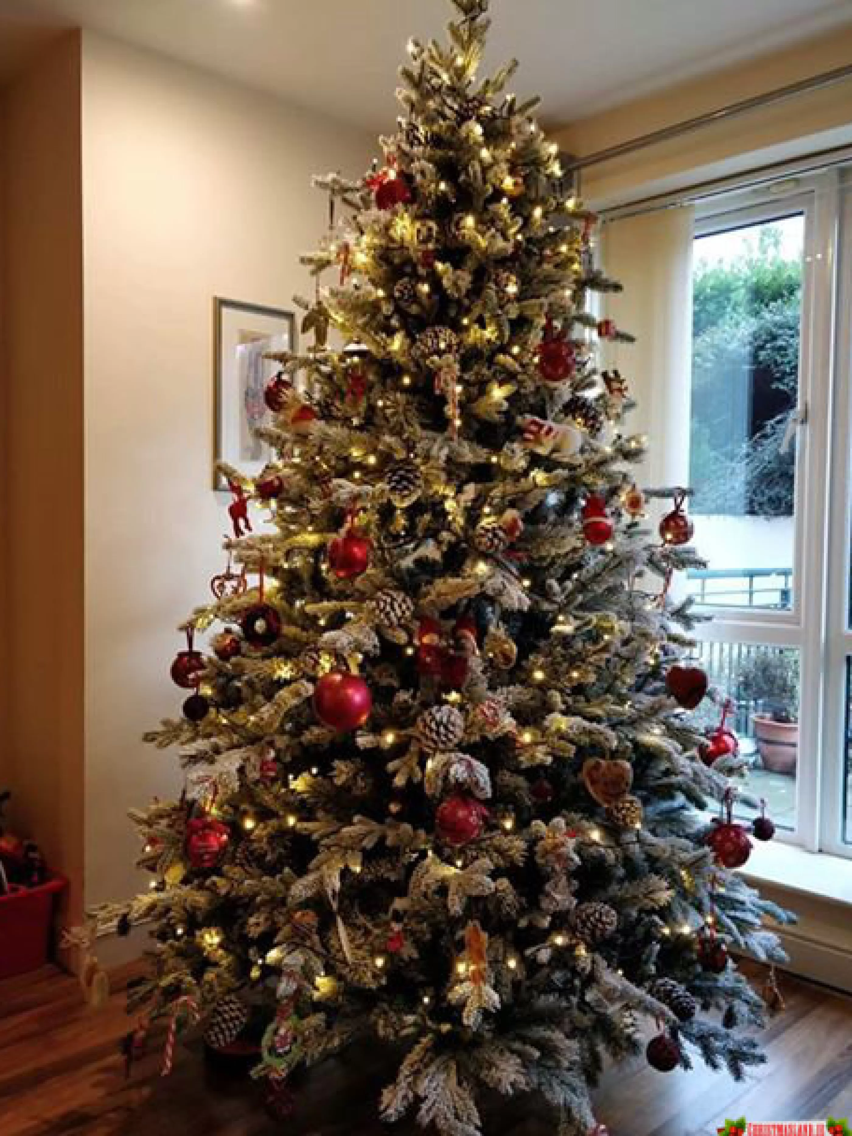7.5Ft Feel Real Snowy Waterford Pine Artificial Christmas Tree*Christmas Land Clearance