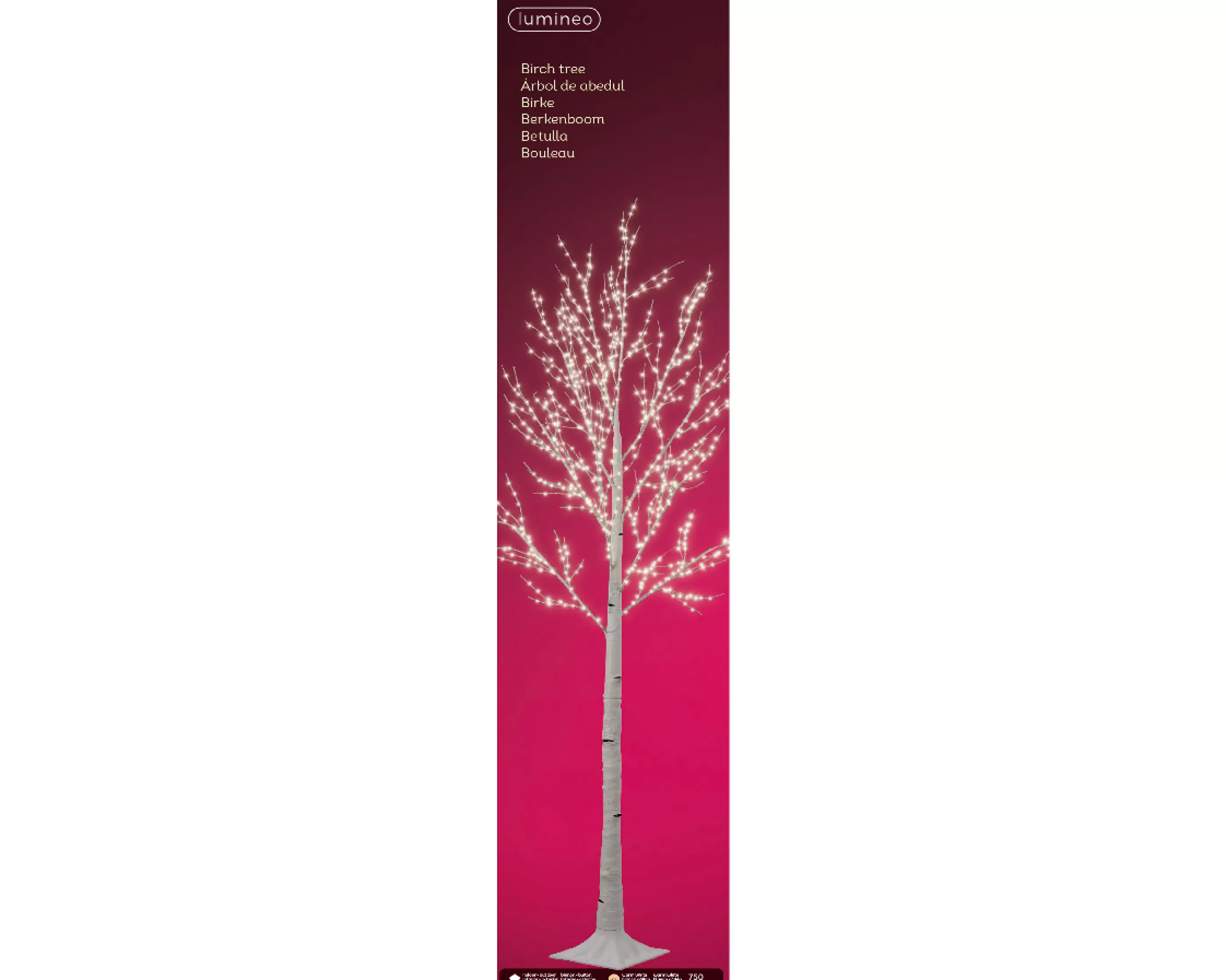 7Ft Warm White Micro Led Birch Tree For Outdoors*Christmas Land Fashion