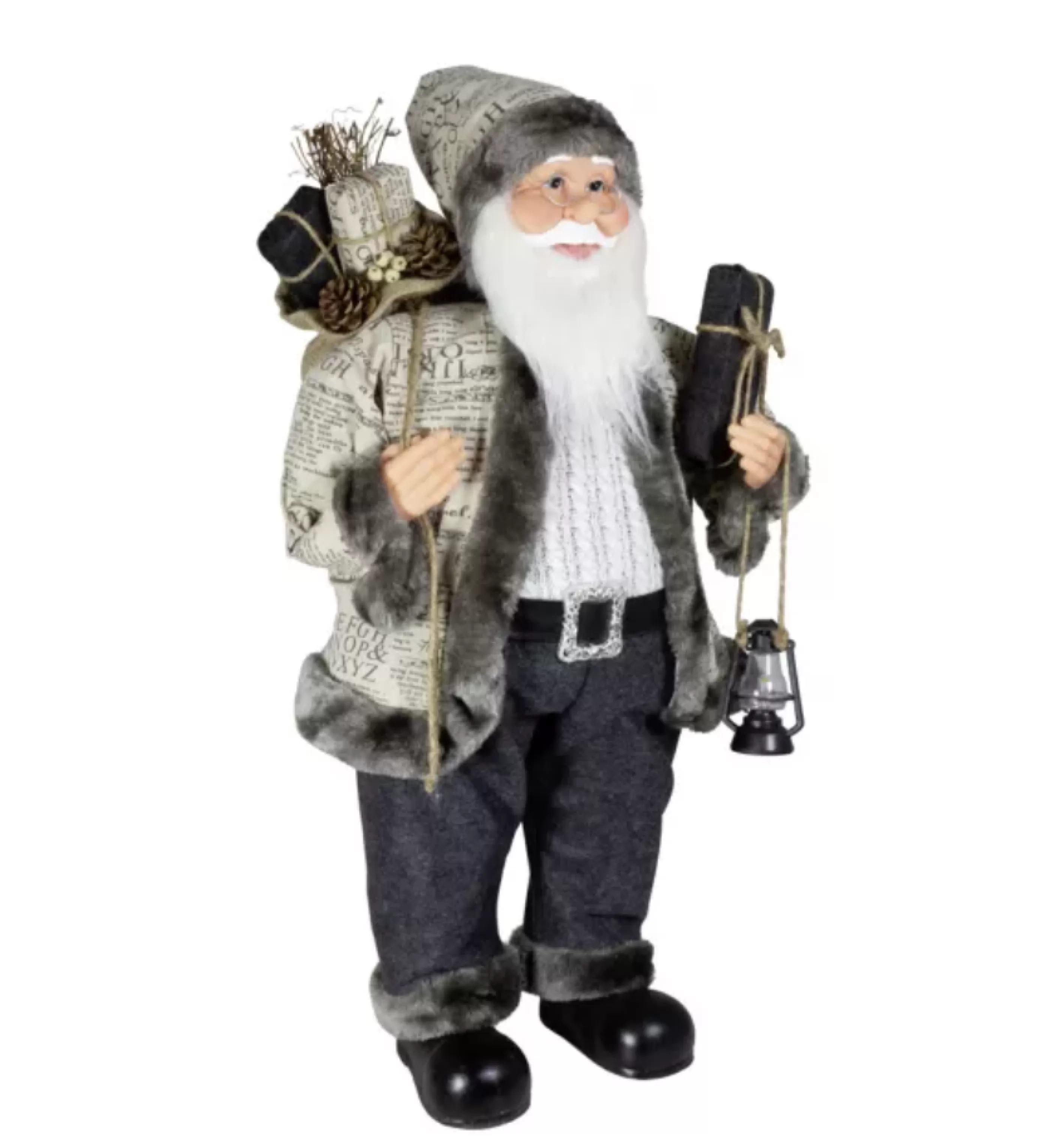 80Cm "Oskar" Santa Figurine*Christmas Land Fashion