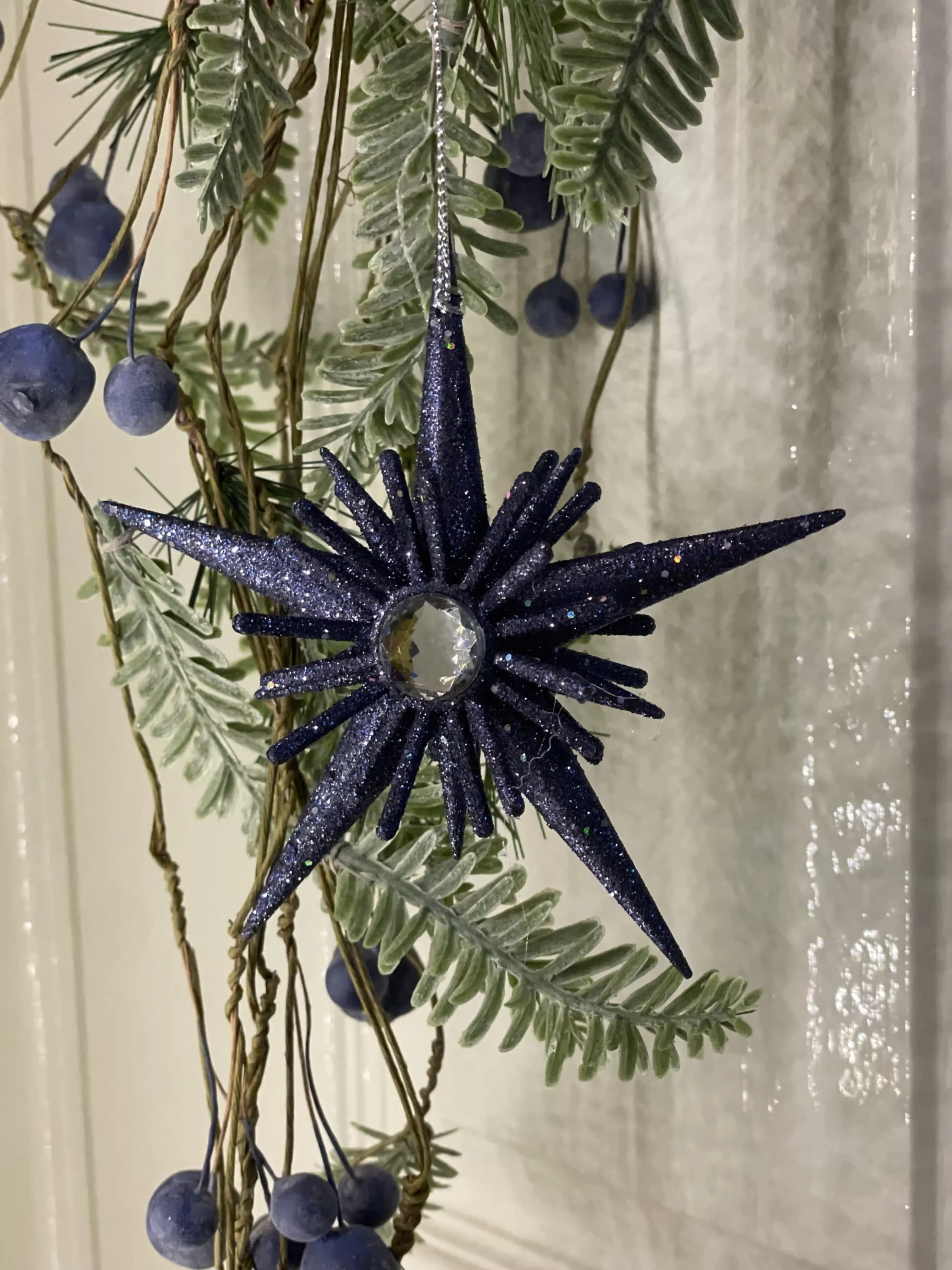 Blue Glitter Acrylic 5-Point Star*Christmas Land Best Sale