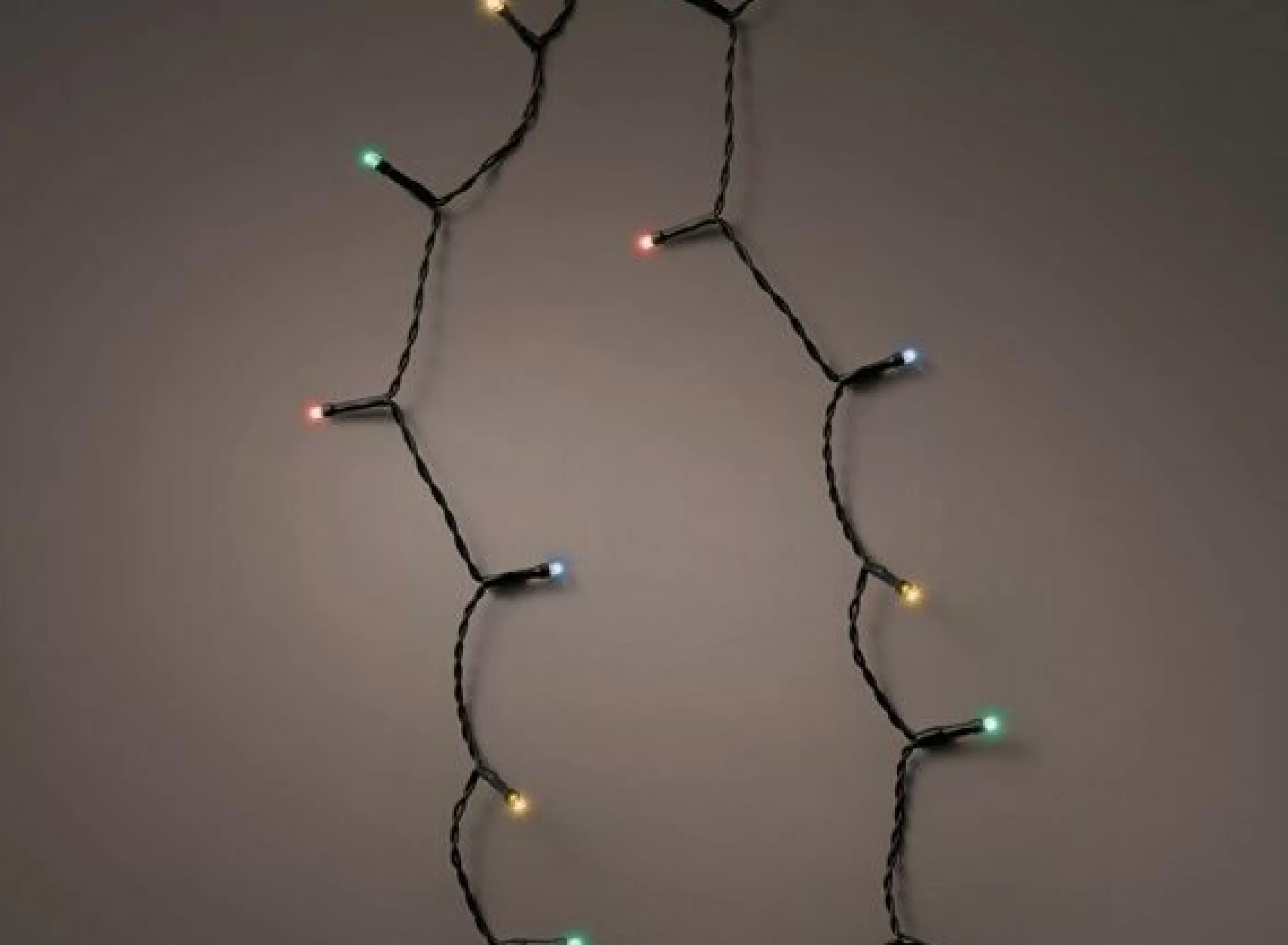 Durawise Multicoloured Battery Christmas Lights With Timer (Black Wire) Various Sizes*Christmas Land New