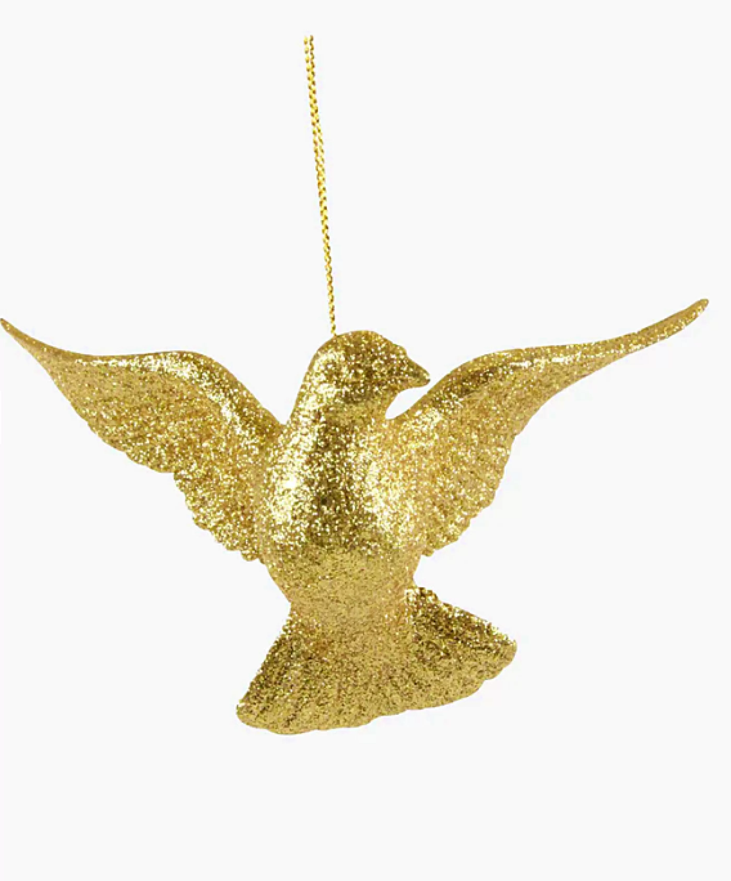 Gold Glitter Acrylic Dove*Christmas Land Clearance