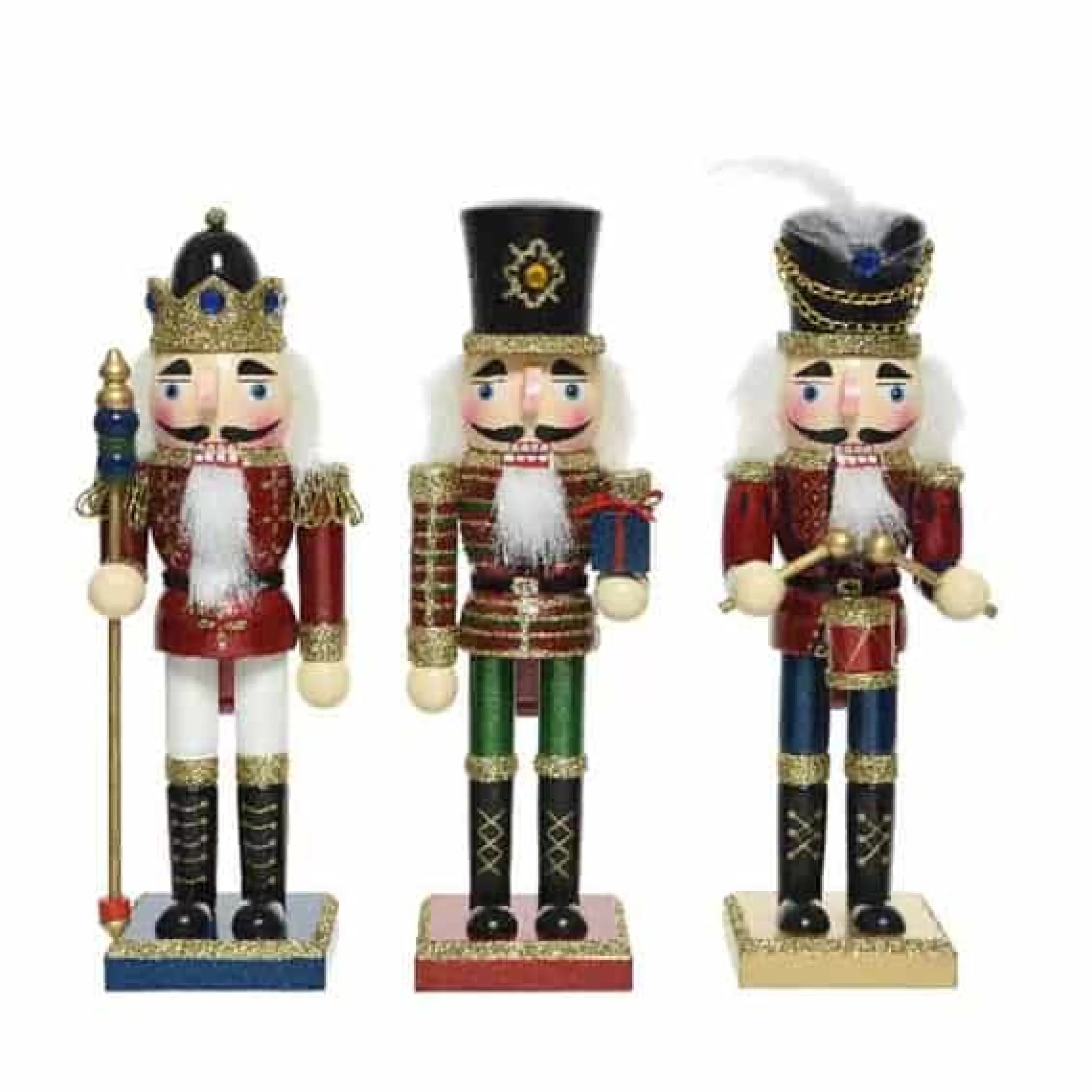 Nutcracker Firwood And Glitter – 3 Assorted Sizes*Christmas Land Best