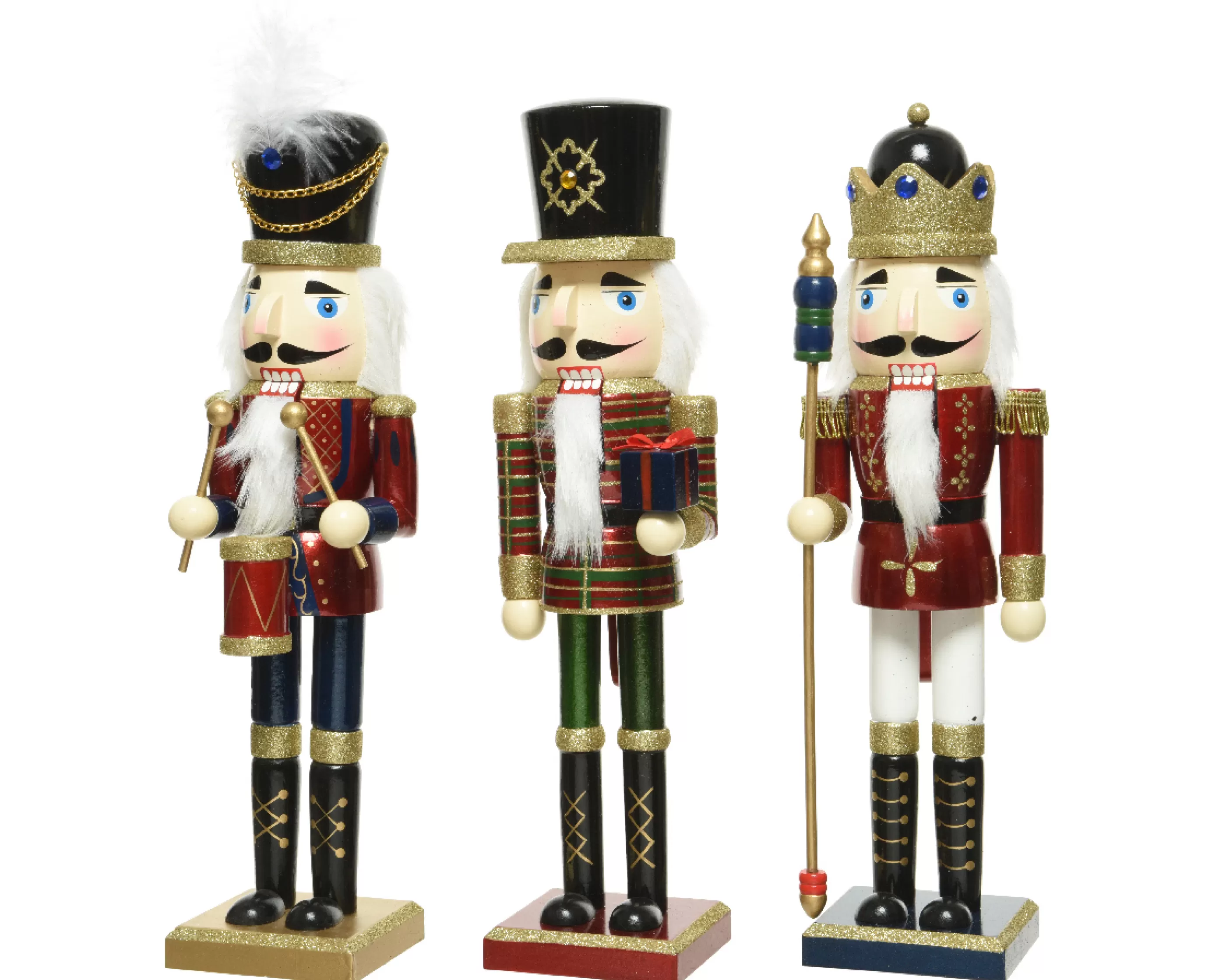 Nutcracker Firwood And Glitter – 3 Assorted Sizes*Christmas Land Best