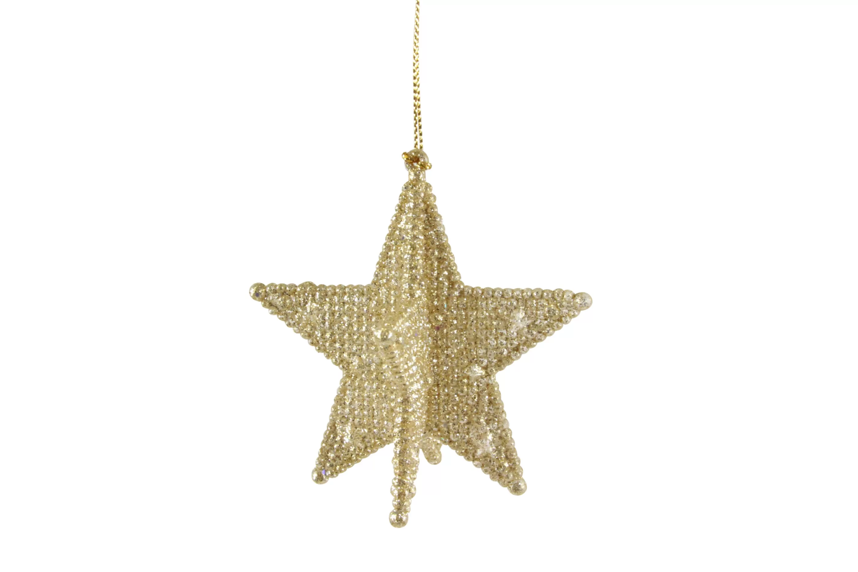 Pale Gold 5-Point Star Decor*Christmas Land Flash Sale