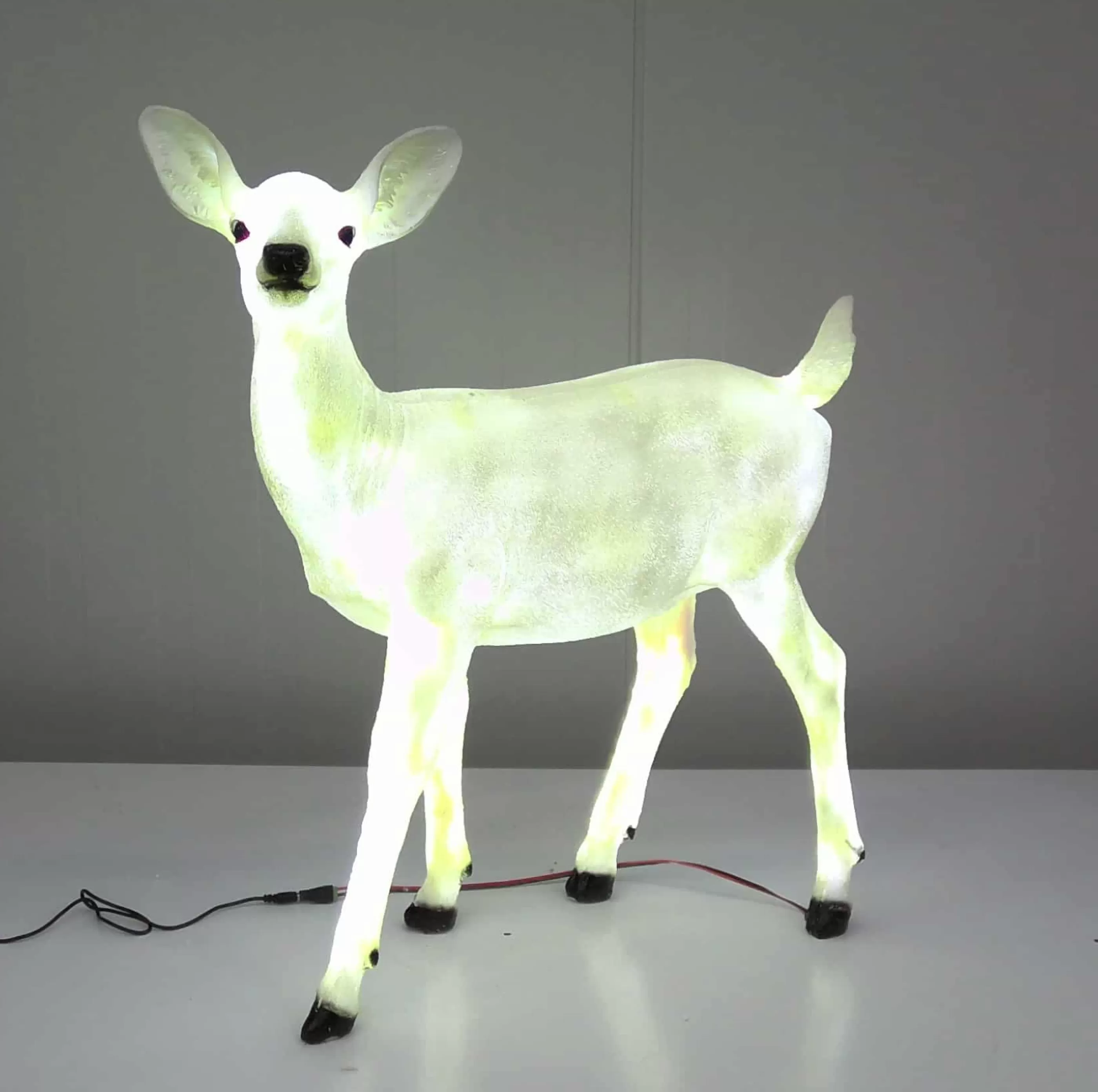 Standing Fawn Deer With Cool White Led Lights*Christmas Land Best