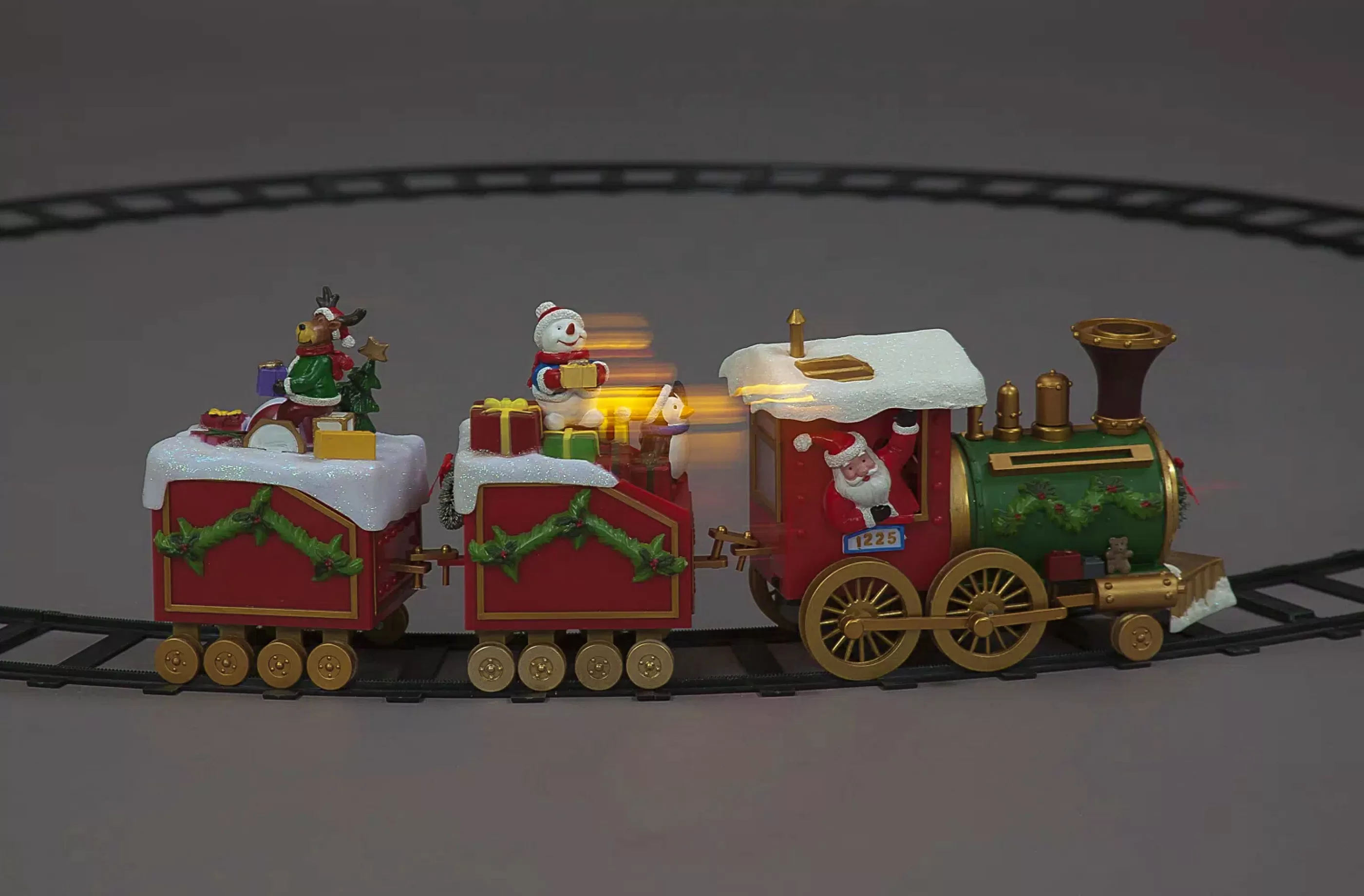 Timstor Led Moving Train Set – Multicolour – Battery Operated*Christmas Land Best Sale